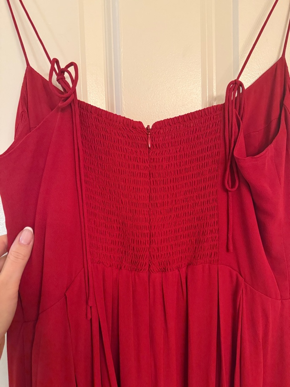 Reformation Jaelyn Red Midi Dress - size 12 - Worn Once! - Picture 11 of 12